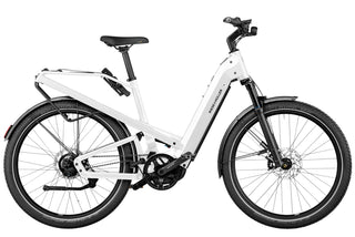 Riese & Muller | Homage GT Vario HS | Pearl White - 54cm | Nyon 625 Wh | Comfort Kit | GX option | Front Carrier with Bag | Lowerable Saddle