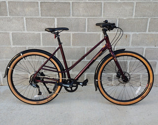 Kona Coco urban bicycle | non electric | 9-speed | Burgundy | Low Step Medium