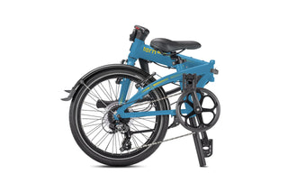 Tern Link C8 | acoustic folding bike | matte blue / mango