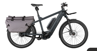 Riese & Muller | Multicharger2 GT Vario 750 | Grey/Black - 47cm | Kiox 300 | Front Carrier | Passenger Kit | GX Option | Chain Lock with Bag  | Bipod Kickstand