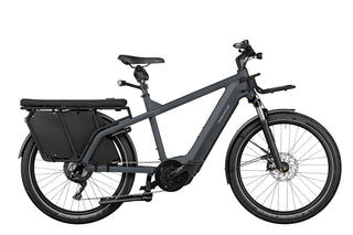 Riese & Muller | Multicharger2 GT Vario 750 | Grey/Black - 47cm | Kiox 300 | Front Carrier | Passenger Kit | GX Option | Chain Lock with Bag  | Bipod Kickstand