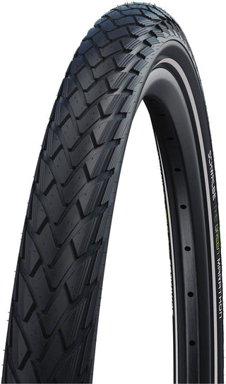 Schwalbe Green Marathon Tire | 26 x 1.75 | Clincher, Wire | Black/Reflective | Performance Line | GreenGuard, TwinSkin, Addix