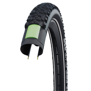 Schwalbe GX Tire | Smart Sam Plus | Black/ Reflex | 60-406 / 20 x 2.35 | DD, GreenGuard	| Addix | E-50
