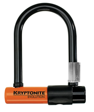 Kryptonite Evolution Series U-Lock - 3.25 x 5.5", Keyed, Black, Includes bracket