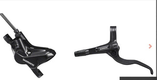 Shimano BR-MT420 Disc Brake and BL-MT401 Lever | Front, Hydraulic | 4-Piston | Post Mount | Black