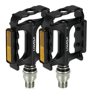 Lixada Bike Quick Release Pedals | Platform Pedal with Pedal Extender Adapter | 9/16