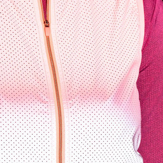 GoFluo Maddy Body Glower | Vest | Size Medium | Flourescent | Coral Ombré fade print