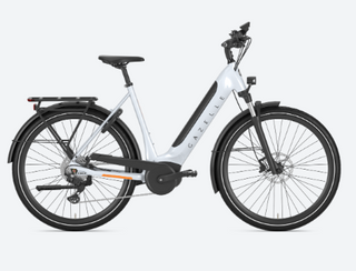 Gazelle Ultimate T10 Smart System, 625Wh Performance Line, Low-Step Frozen White Gloss 46cm