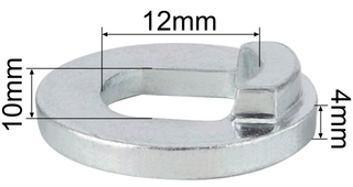 Hub Motor Torque Washer | 12mm axle, 4mm thick | 12mm x 10mm opening