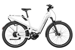 Riese & Muller | Homage GT Vario HS | Pearl White - 54cm | Nyon 625 Wh | Comfort Kit | GX option | Front Carrier with Bag | Lowerable Saddle