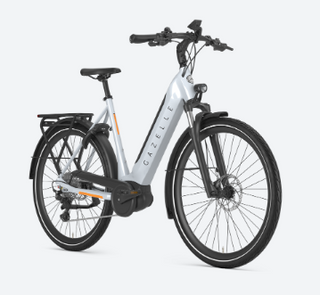 Gazelle Ultimate T10 Smart System, 625Wh Performance Line, Low-Step Frozen White Gloss 46cm