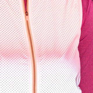 GoFluo Maddy Body Glower | Vest | Size Medium | Flourescent | Coral Ombré fade print